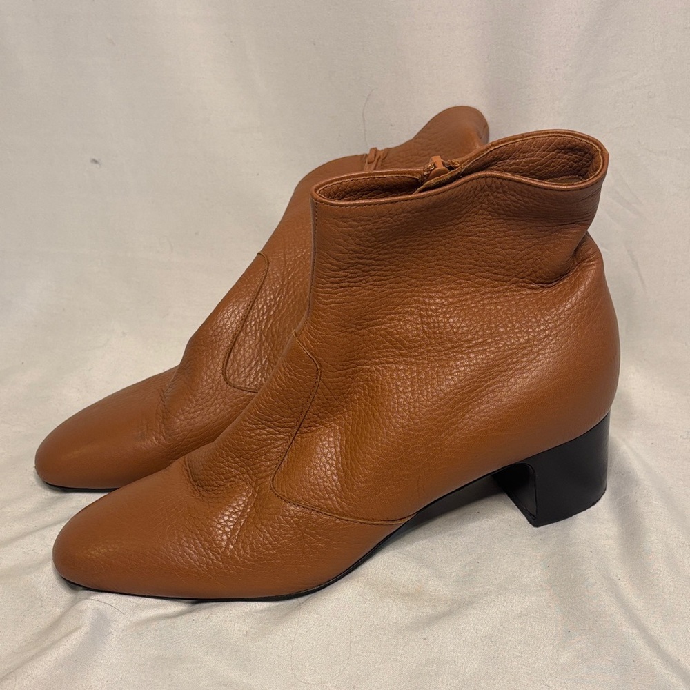 Enrico Antinori Brown Ankle Books Size 41  Block Heel